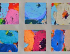 je 10 x 10 cm, Acryl auf MDF