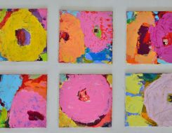 je 10 x 10 cm, Acryl auf MDF